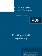 CEC 314-CE Laws, Ethics and Contracts: Aironne Karl S. Valdez