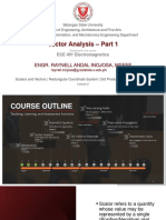 (ECE 401) Lecture 2 Vector Analysis - Part 1