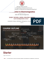 (ECE 401) Lecture 1 Introduction To Electromagnetics