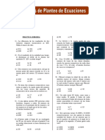 Ejercicios de Planteo de Ecuaciones para Segundo de Secundaria