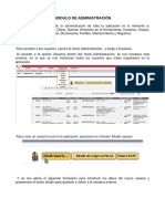 Modulo Administracion