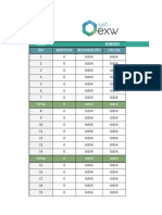 Excel Control de Taxi