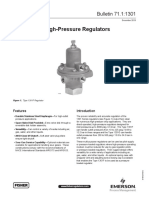 Data Sheets 1301 Series High Pressure Regulators Bulletin Fisher en en 6106236