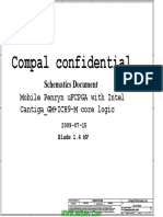 HP Pavilion Dv4 Intel Compal LA-4105P Rev 1.4 Schematics