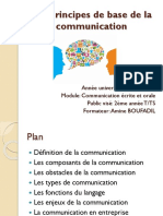 Les Principes de Base de La Communication