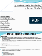 " Are Developing Nations Really Developing" - Fact or Illusion?