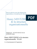 Exposé Théorie Des Orgas Mintzberg