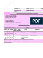 FORMATO DE INSPECCION Pie de Maquina