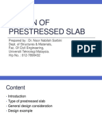 Design of Prestressed Slab Latest