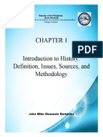 Introduction To History: Definition, Issues, Sources, and Methodology