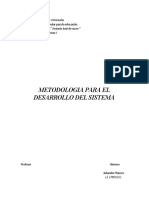 Metodologia para El Desarrollo de Sistema