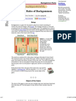 Backgammon Rules