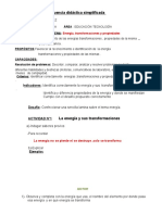 Planificacion Grado 6 Tecnologia Propiedades de La Energia