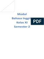 Modul Bahasa Inggris Kelas XI Semester 2