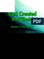 1 - 7 God Created The World