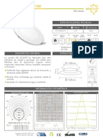 Led Panel Light Ecolite 12 Watts Ficha Tecnica