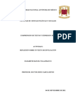 Actividad 1 Reflexion Sobre Un Texto de Investigacion