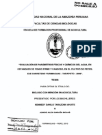 Evaluacion de Parametros Fisicoquimicos Del Agua