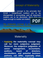 Auditing: Concept of Materiality