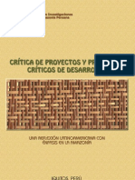 Critica de Proyectos y Proyectos Críticos de desarrollo-IIAP-2004