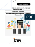 FABM2 Q1 Module 5 Analysis and Interpretation of Financial Statements - editED