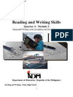 Reading and Writing Skills