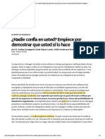 ¿Nadie Confía en Usted - Empiece Por Demostrar Que Usted Sí Lo Hace