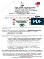 MACN-A009 - Lawful Affidavit of Moorish Imperial Immunity Plates