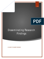 Disseminating Findings in Research