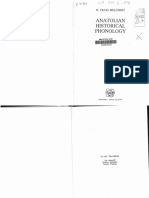 Melchert 1994 Anatolian Historical Phonology