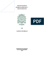 Informe de Laboratorio Circuitos Resistivos