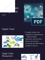 Supply Chain Management: Lesson 7