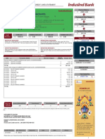 Indusind Bank Platinum Aura Edge Credit Card Statement