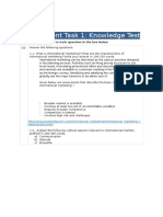 Assessment Task 1: Knowledge Test: Provide Your Response To Each Question in The Box Below