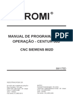 Centur 30D Manual de Operação e Programação