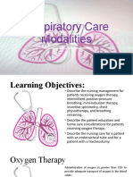 Respiratory Care Modalities