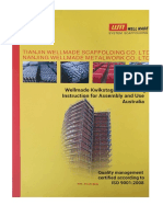 Wellmade Scaffold Kwikstage Instruction Manual