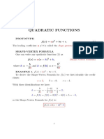 Quadratic Functions: A A Shape Parameter