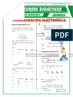 Ejercicios de Configuración Electronica para Cuarto de Secundaria