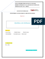 Synthése de Méthanol Aomine Ski2019