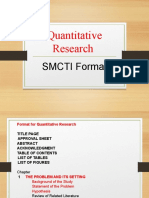 Quanti Research Format - Graduate School