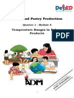 Bread and Pastry Production: Temperature Ranges in Bakery Products