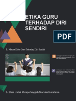 Etika Pofesi Guru Bagi Diri Sendiri