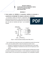 Atividade 1 - Absorção - Operações Unitárias B