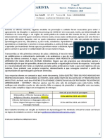 Relatório de Aprendizagem AF - História - 9º Anos