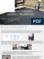 ENSAYOS para CEMENTO ASFALTICO MODIFICADOS