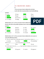 Unit 3 - Practice Test - Grade 12: Hard As You Can