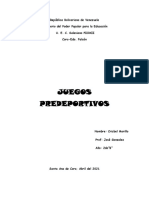 Trabajo de Deporte Juegos Predeportivos