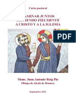 2021-09 - Carta - Pastoral - Mons - JA - Reig - Pla-Caminar - Juntos - Siguiendo - Fielmente - A Cristo - y - A - La Iglesia