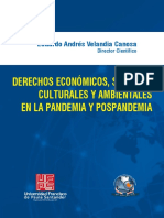 Derechos Económicos, Sociales, Culturales Y Ambientales en La Pandemia Y Pospandemia